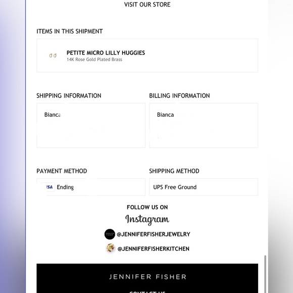 SOLD!  New  Jennifer Fischer Petite Micro Lilly Huggies-14K Rose Gold Plated - Picture 12 of 14